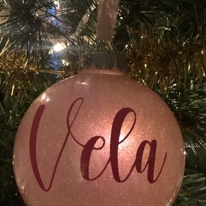 Pink Holiday Ornament
